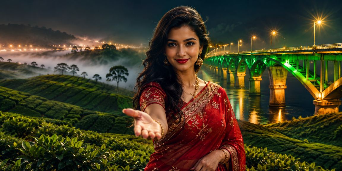 ময়মনসিংহে শাড়ি পরিহিত নারী তিন পাত্তি খেলছেন