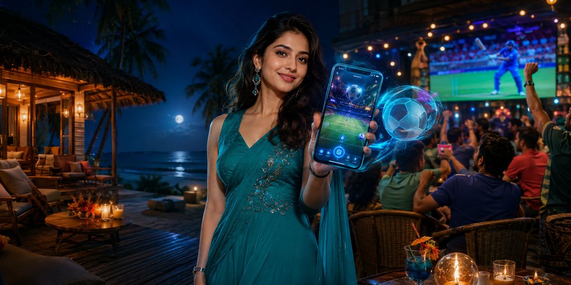 Bangladeshi model enjoying cricket betting at Saint Martin's Island