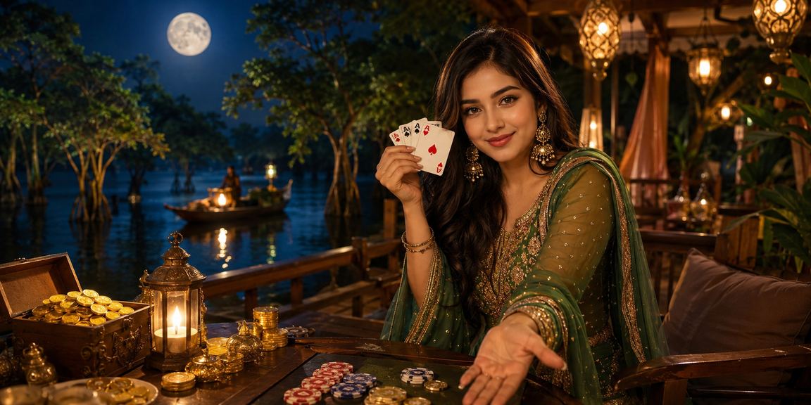 A lively Teen Patti atmosphere at the Eid festival in Sylhet